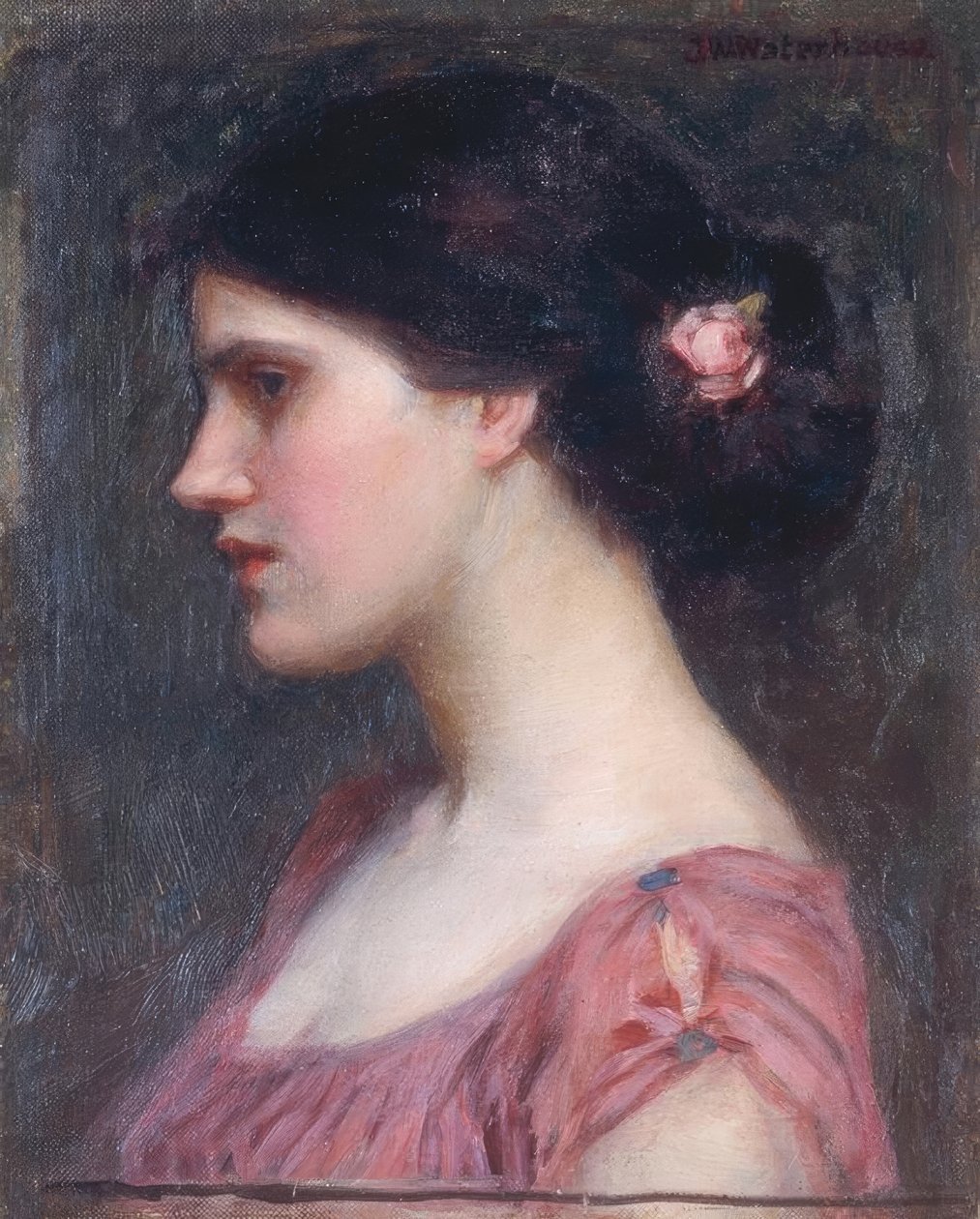 Egy lány portréja alkotó: John William Waterhouse