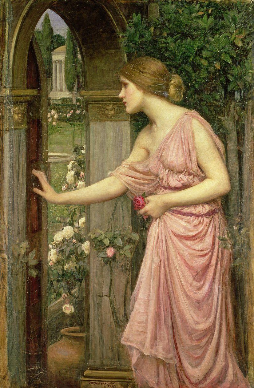 Psyche belép Ámor kertjébe, 1903 alkotó: John William Waterhouse