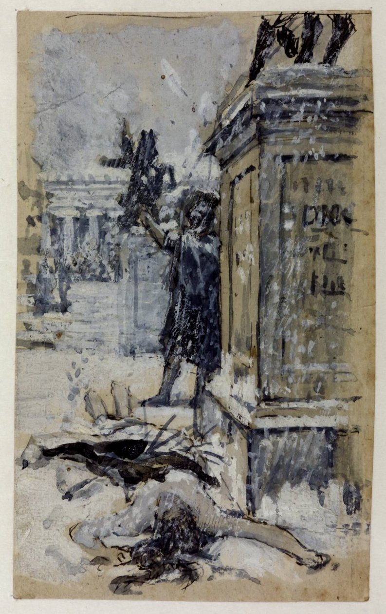 Tanulmány Saint Eulalia számára alkotó: John William Waterhouse