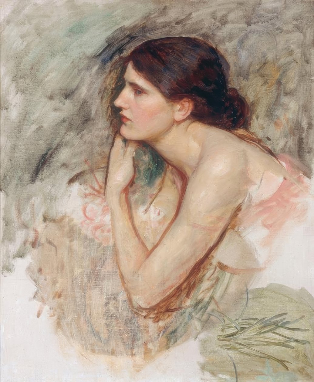 Tanulmány a varázslónőnek alkotó: John William Waterhouse