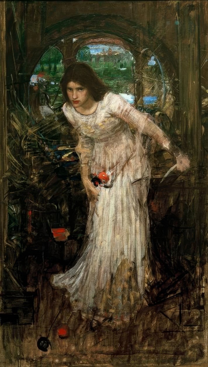 Shalott hölgye alkotó: John William Waterhouse