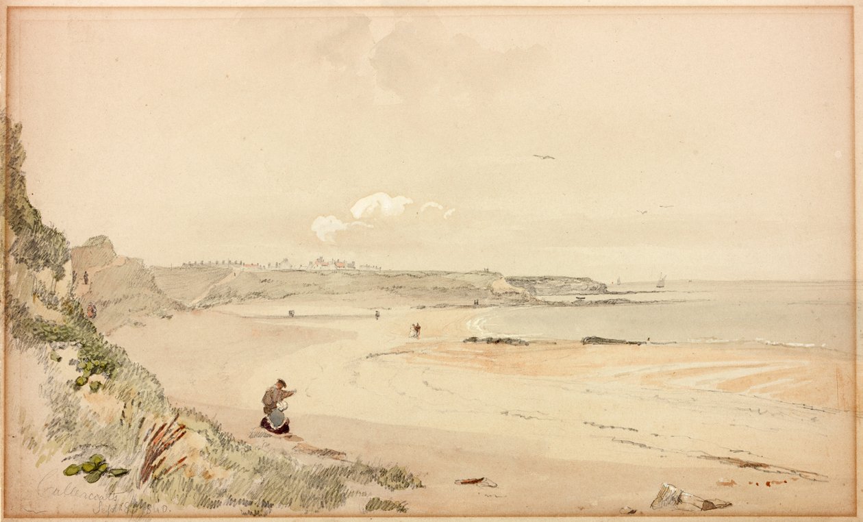 Cullercoats Bay, 1840. szeptember 8. (testszín) alkotó: John Wilson Carmichael