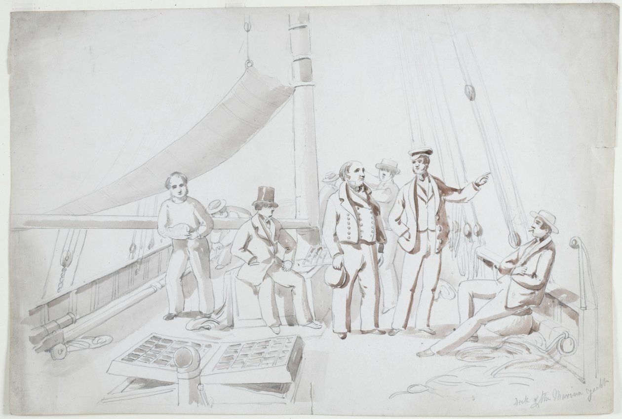 A Marina Yacht fedélzete alkotó: John Wilson Carmichael