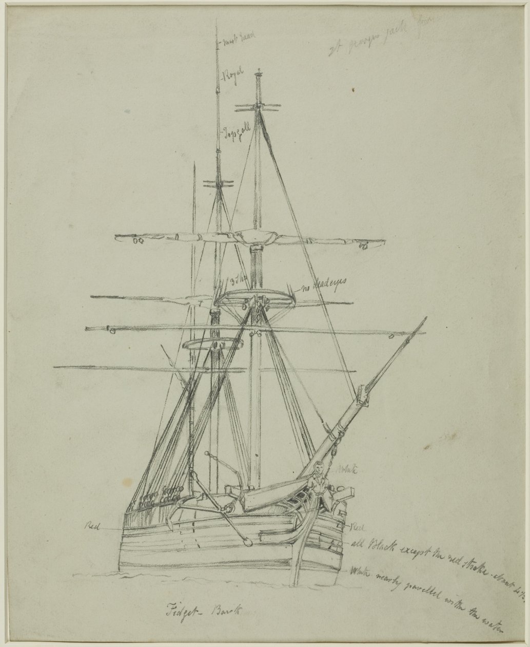 Fidget - Barque alkotó: John Wilson Carmichael