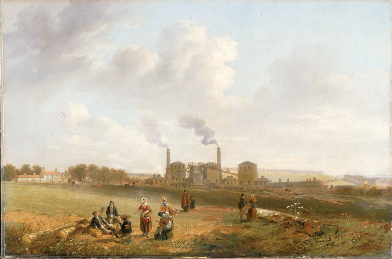 Murton Colliery, 1843 alkotó: John Wilson Carmichael