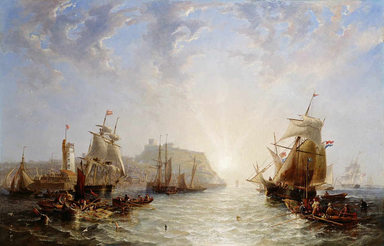 Kiszállítás Scarborough-ból, 1845 alkotó: John Wilson Carmichael