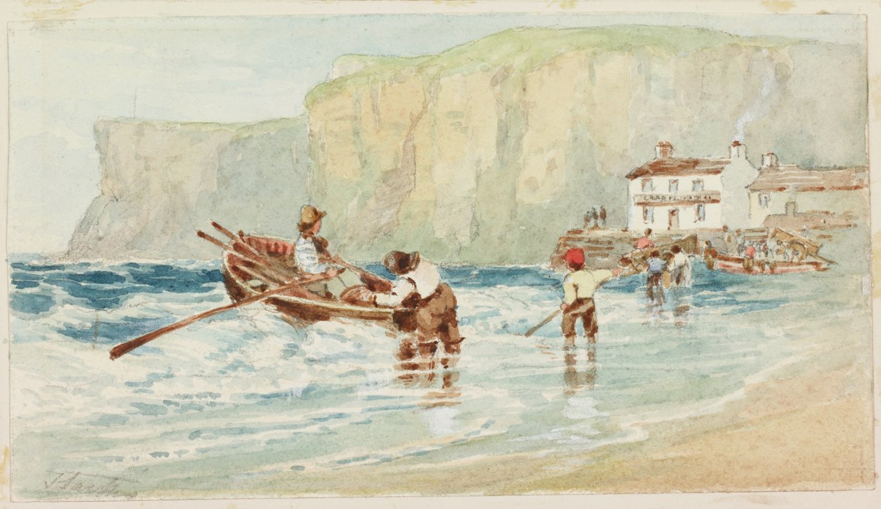 Staithes (testszín) alkotó: John Wilson Carmichael
