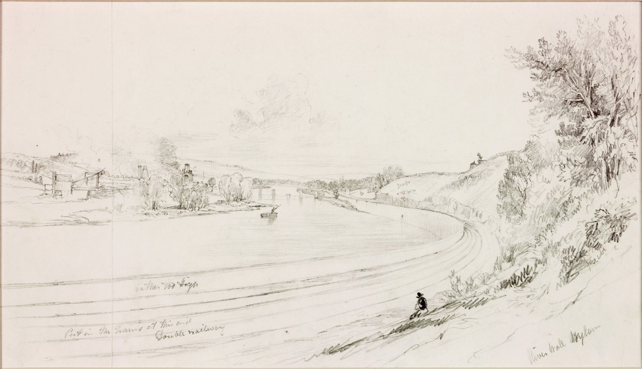 The River Wall, Wylam Scars alkotó: John Wilson Carmichael
