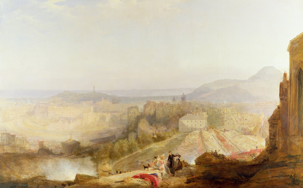 Katonai áttekintés IV. György edinburghi látogatásának alkalmából, 1823 alkotó: John Wilson Ewbank