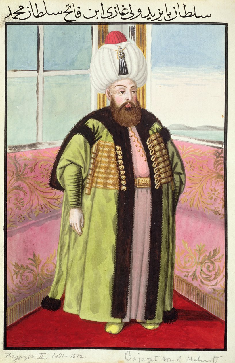 Bajazet (Bayezid) II (kb. 1447-1512) „Adli”, az igazságos, szultán 1481–1512, „A török császárok portréi sorozatából”, 1808 alkotó: John Young