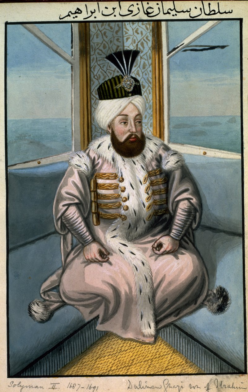 II. Solyman (1642-91) szultán 1687-91, a "Törökországi császárok portréi sorozatából", 1808 alkotó: John Young