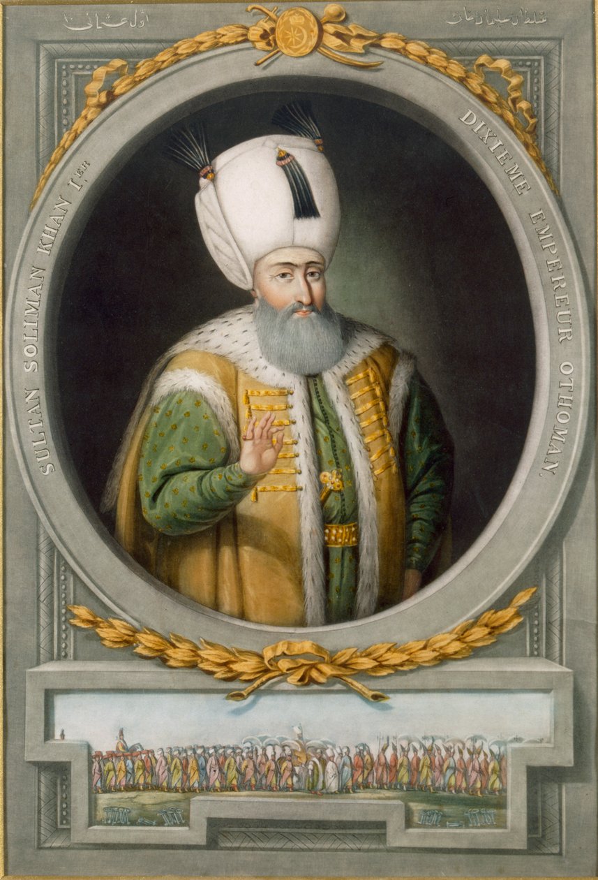I. Szulejmán kán szultán, az Oszmán Birodalom 10. szultánja, 1815 alkotó: John Young