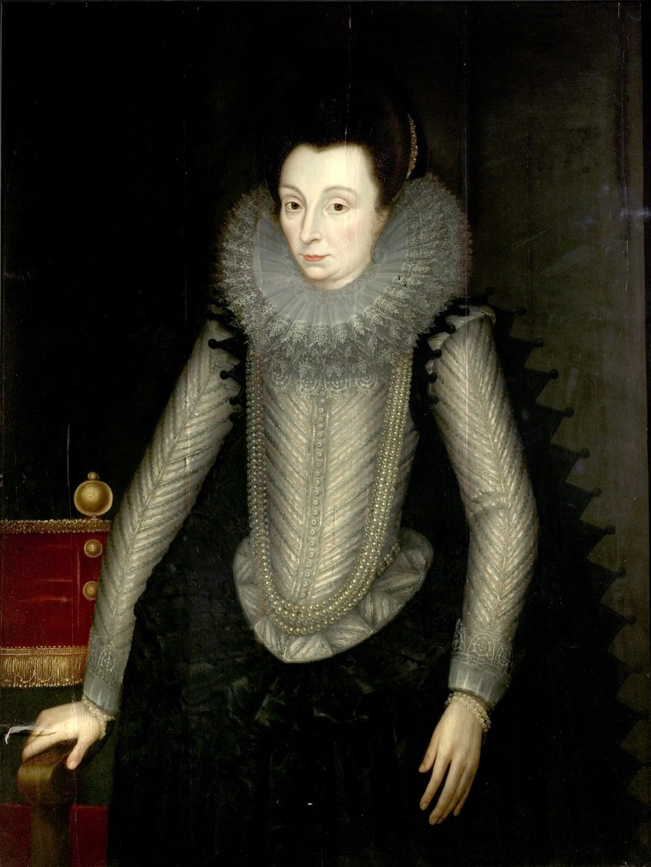 Egy Nottingham grófnőjének nevezett hölgy portréja, 1600-05 alkotó: John de, the Younger Critz