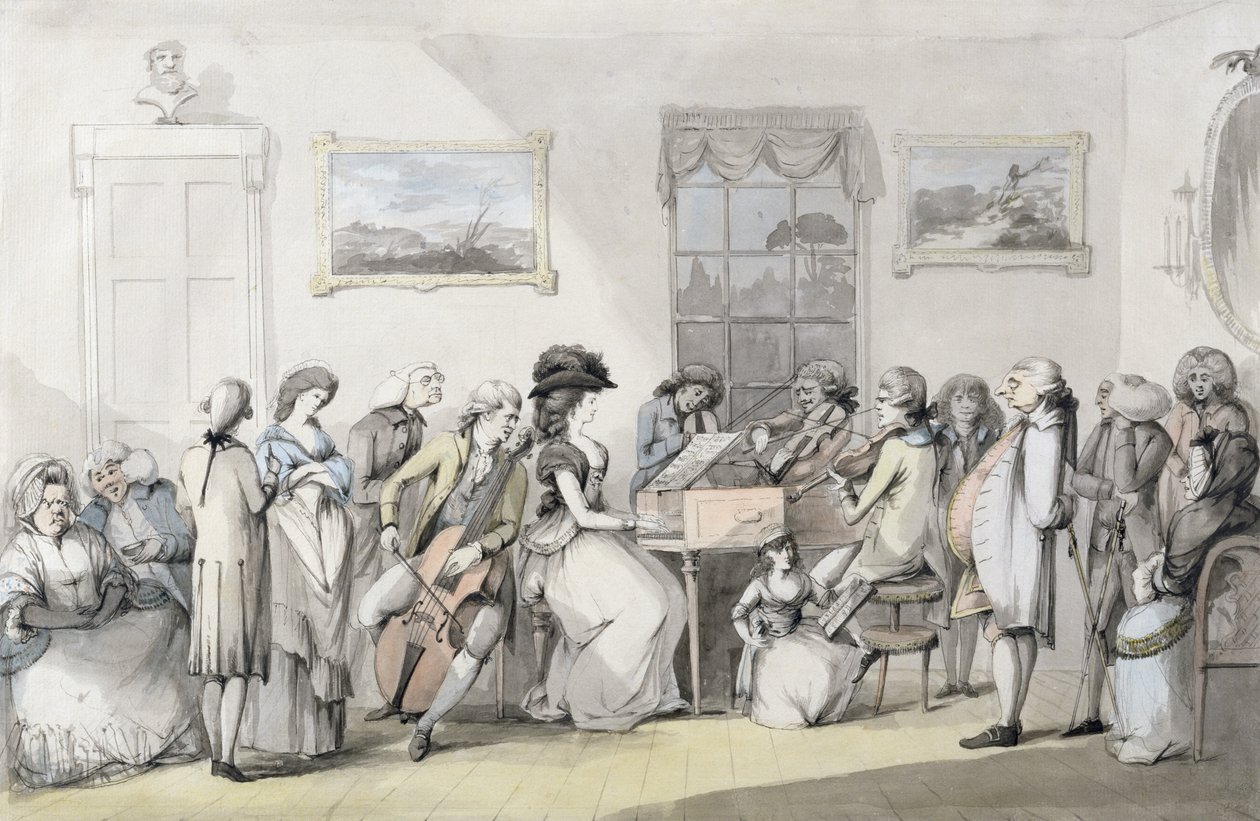 A koncertpárt, 1784 alkotó: John the Younger Dunthorne