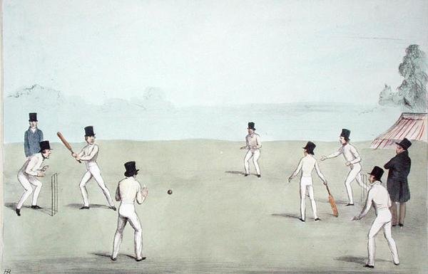 Vacation Amusement, No. 3 (Cricket – A Long Innings) (HB Sketches No. 653), megjelent 1840. október 3-án (színes litó) alkotó: John  Doyle