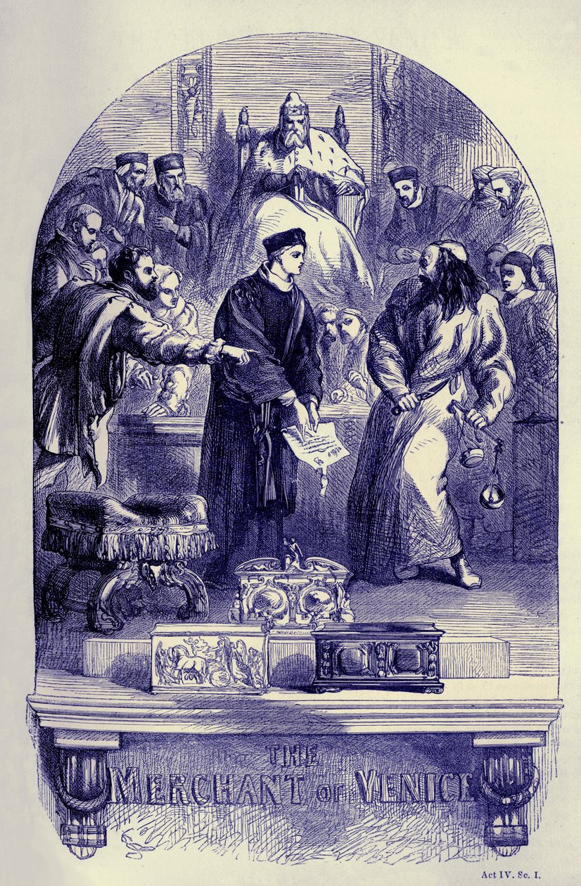 Velencei kereskedő alkotó: John (after) Gilbert