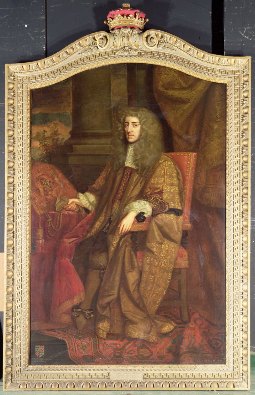 Anthony Ashley Cooper. Shaftesbury 1. grófja Lord Chancellor köntösében, 1672 körül (olaj, vászon) alkotó: John (attr. to) Greenhill