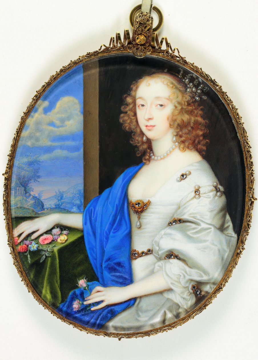 Lady Mary Villiers, Duchess Of Lennox And Richmond (watercolor on vellum) alkotó: John (attr. to) Hoskins