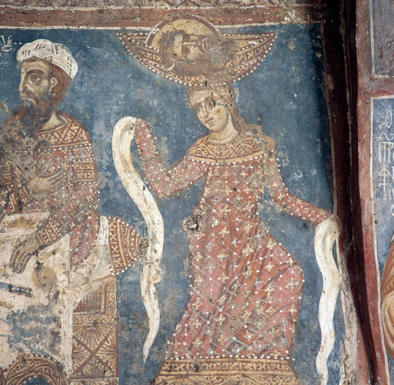 Freskó a templomban, Deliana, Kréta, Görögország (fotó) alkotó: Walter Charles Mills