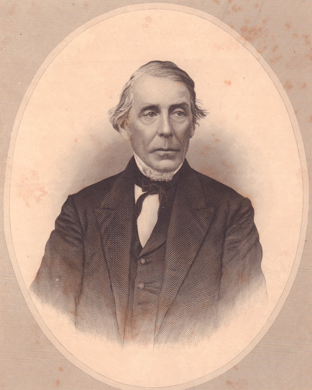 John Price Durbin (1800-1876) amerikai metodista lelkész portréja, W Wellstood metszete, az Egyesült Államokbeli ladies
