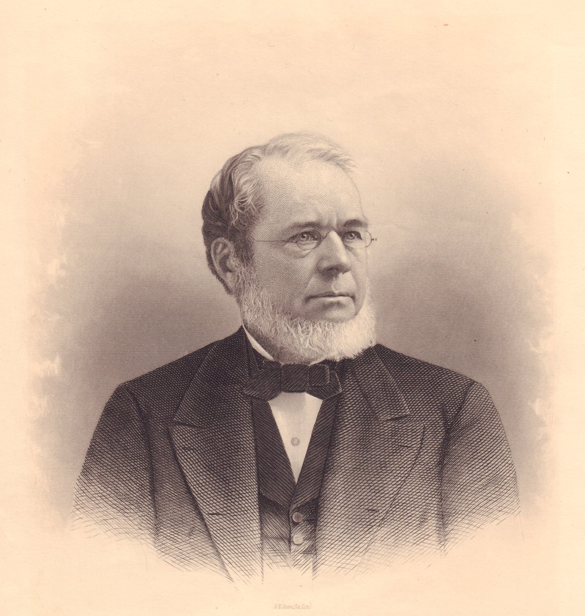 Andrew Varrick Stout (1835-1906) amerikai metsző portréja, F E Jones metszetei a Ladies