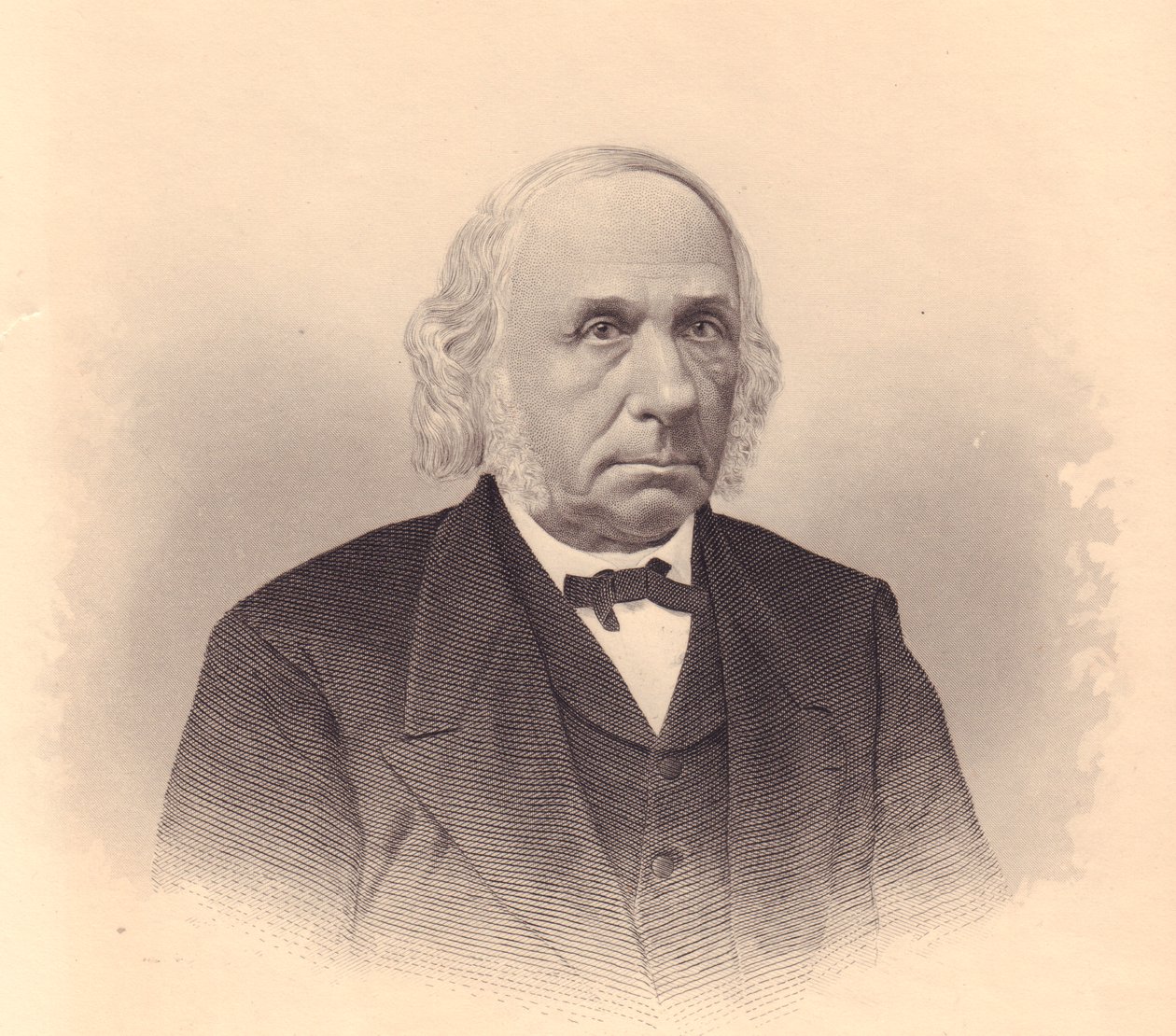 Thomas T Tasker (1799-1892) amerikai iparos és metodista lelkész portréja, FE Jones metszete, az Egyesült Államokbeli Ladies
