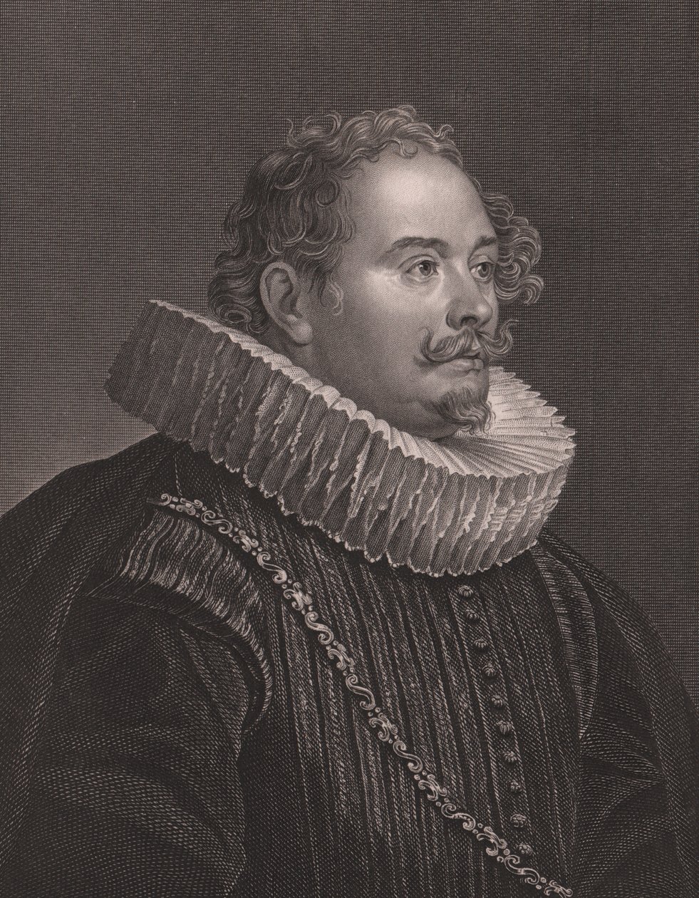 Martin Engelbrecht (1684-1756) német metsző és kiadó portréja, D. J. Pound metszete Van Dick festményéből, Payne