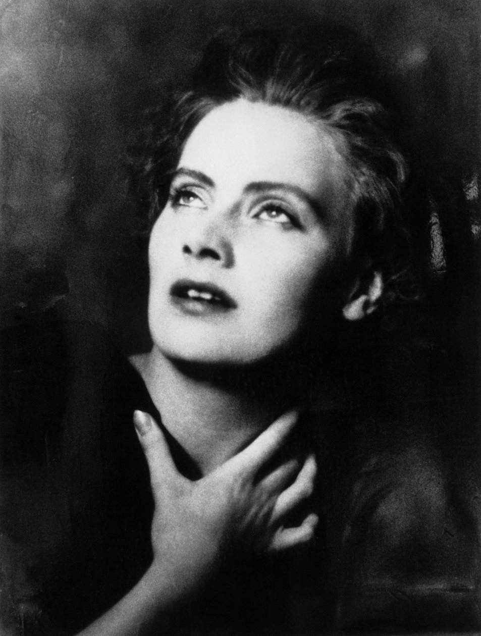 Greta Garbo portréja, Greta Lovisa Gustafsson (1905-1990) svéd színésznő művészneve, Arnold Genthe (1869-1942) fényképe 1925-ből, ezüstsó-nyomat alkotó: Walter Charles Mills
