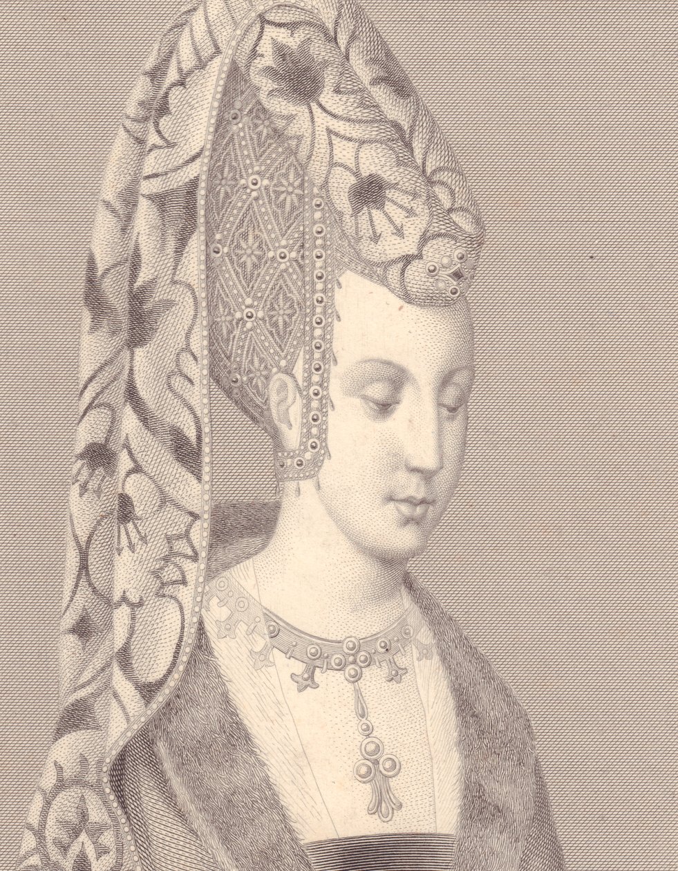 Isabelle vagy Isabeau Bajor-Ingolstadt, francia királynő portréja alkotó: Walter Charles Mills