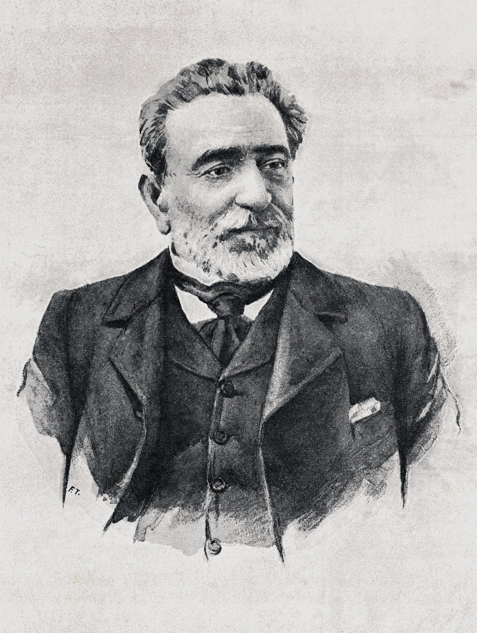 Praxedes Mateo Sagasta (1825-1903), spanyol miniszterelnök portréja alkotó: Walter Charles Mills