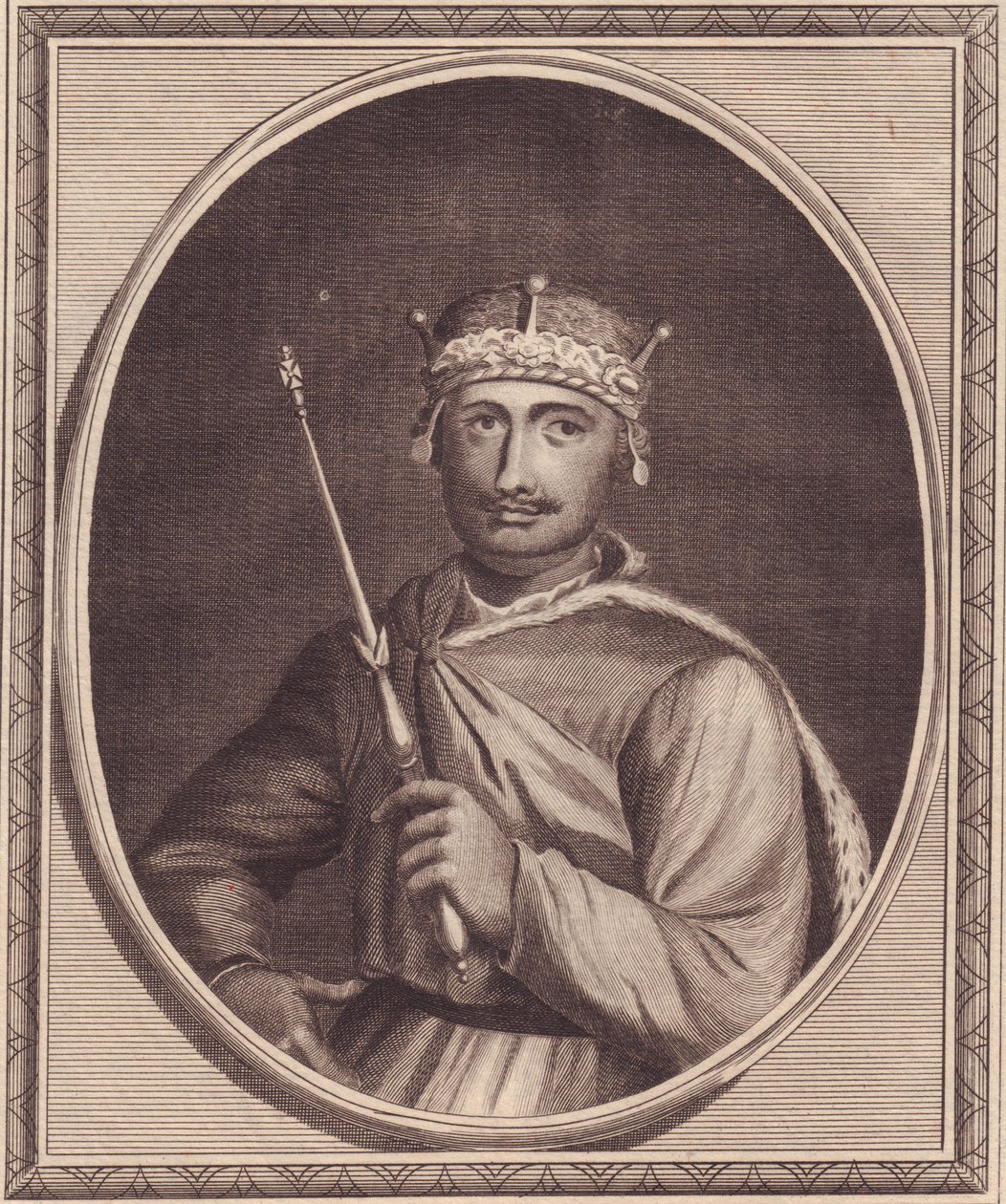 Anglia II. Vilmos (1056-1100) portréja, más néven Rufus, John Goldar (1729-1795) rézmetsze alkotó: Walter Charles Mills
