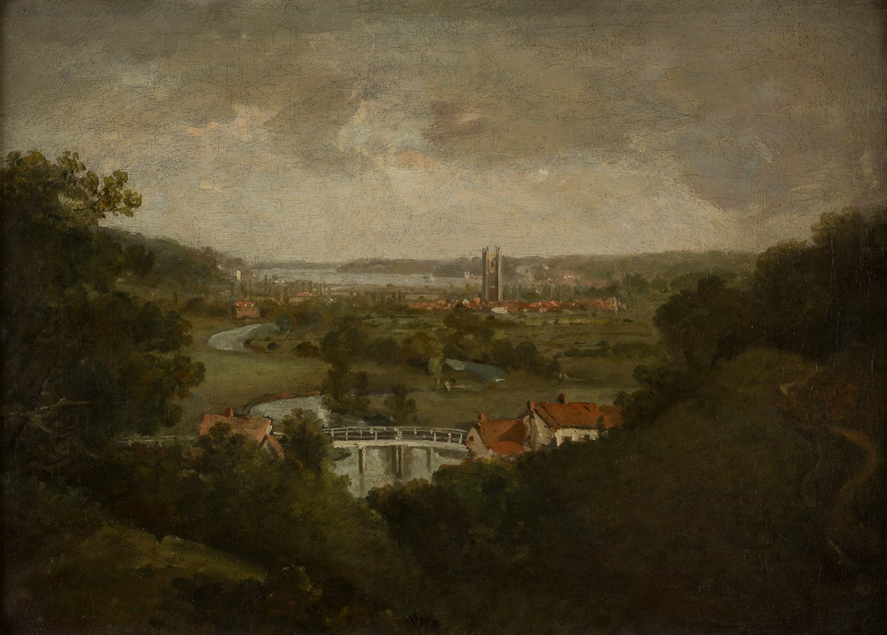 Dedham-völgy (olaj, vászon) alkotó: John (circle of) Constable