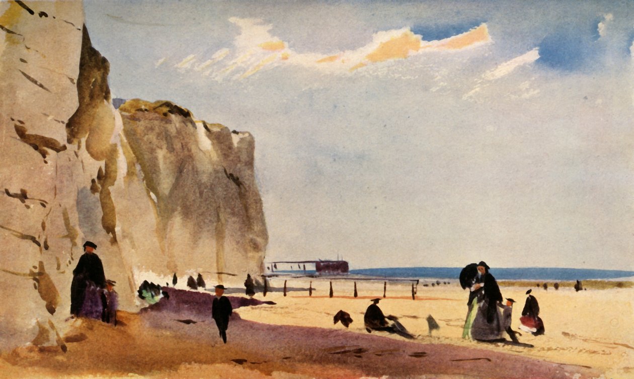 Part menti jelenet, Normandia, 1860, 1934. alkotó: John Absolon