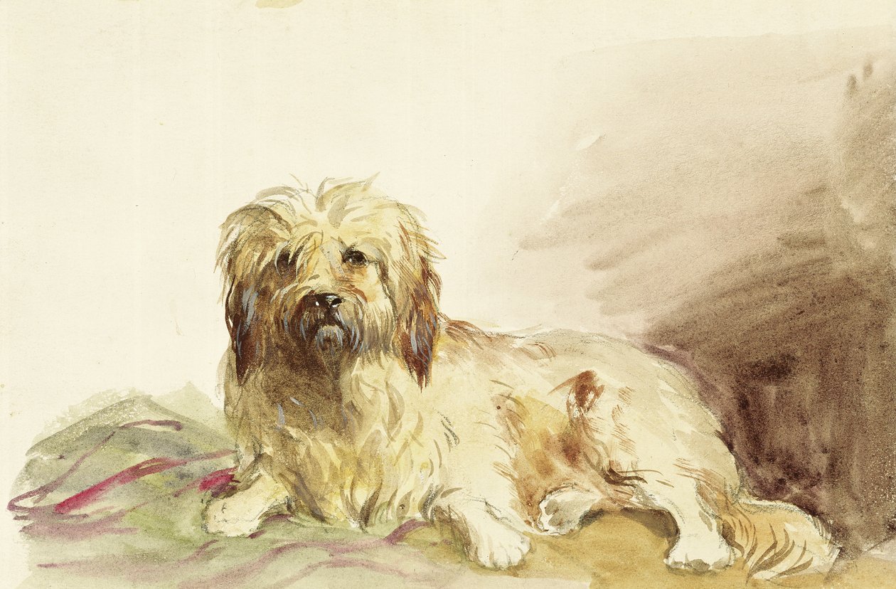 A művész kutyája, 1860 körül alkotó: John Adam P. Houston