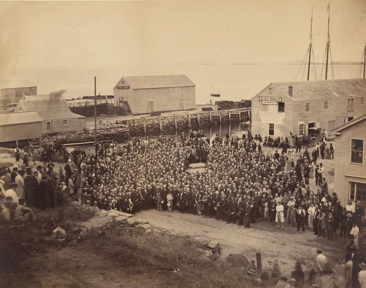 Nemzeti Kongregációs Tanács, Plymouth Rock, 1865. június 22. alkotó: John Adams Whipple