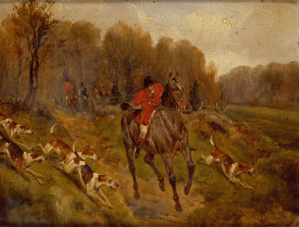 Full Cry (olaj, vászon) alkotó: John Alfred Wheeler