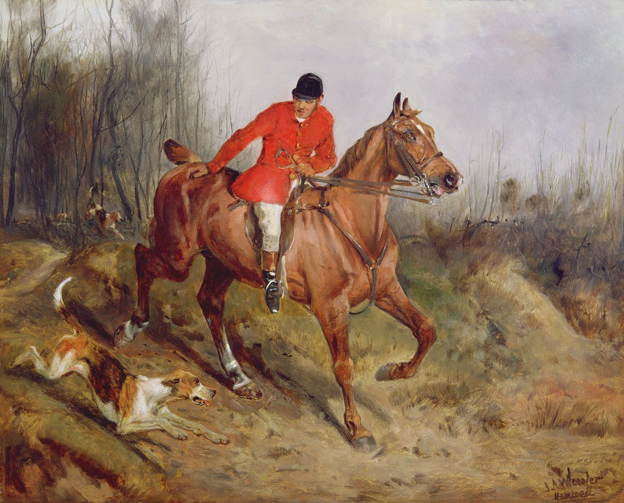 Vadászjelenet alkotó: John Alfred Wheeler
