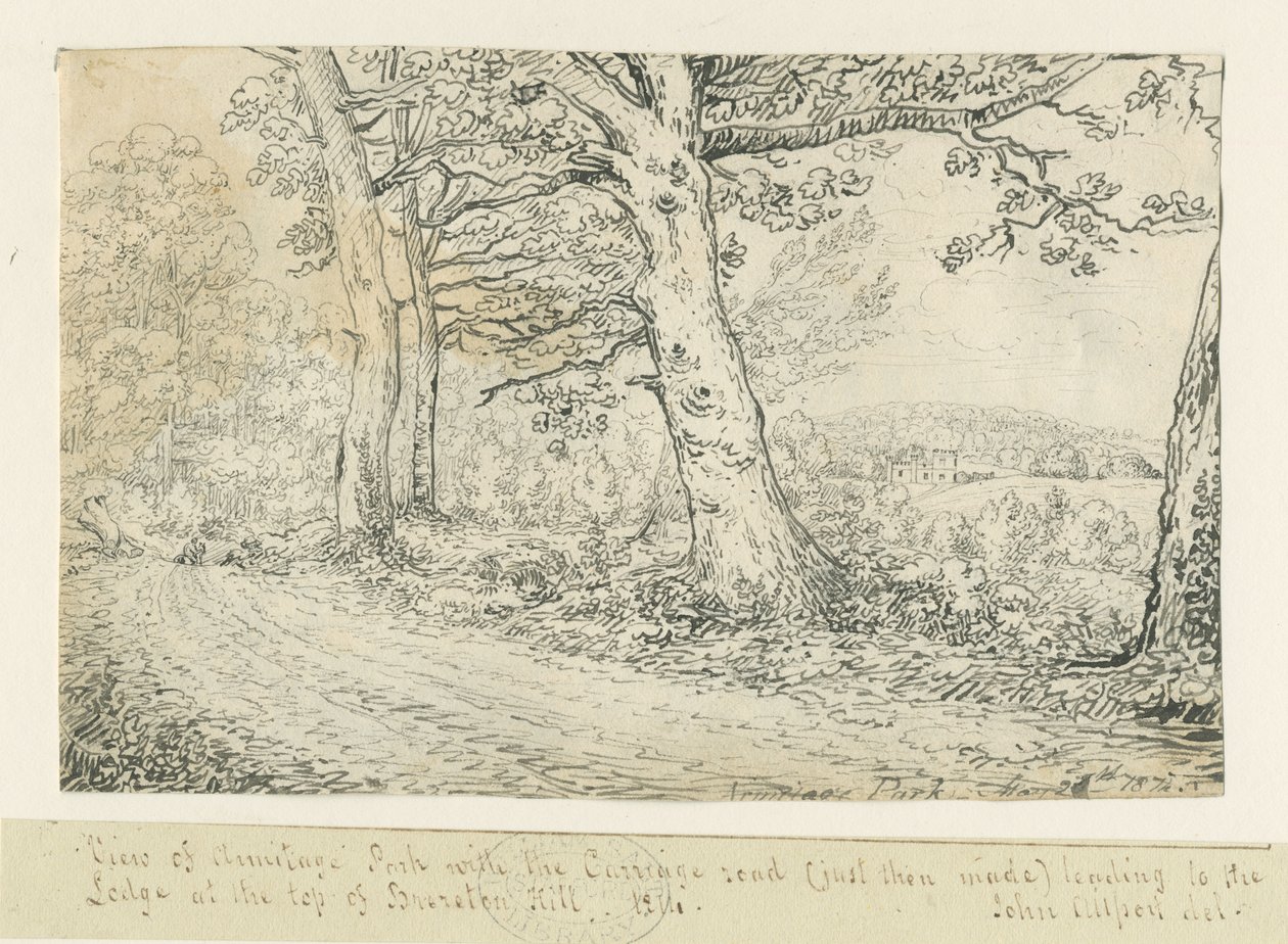 Armitage Park: tollrajz, 1814 alkotó: John Allport
