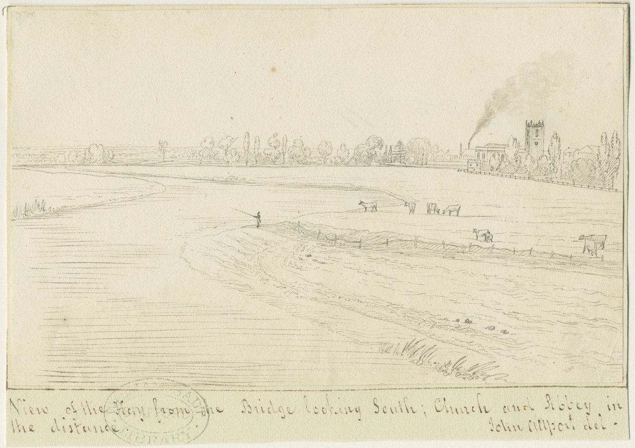 Burton-upon-Trent: pen and ink drawing, nd [1799-1854] (drawing) alkotó: John Allport