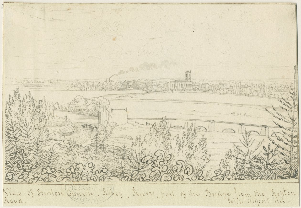 Burton-upon-Trent: toll- és tusrajz, nd [1799-1854] alkotó: John Allport
