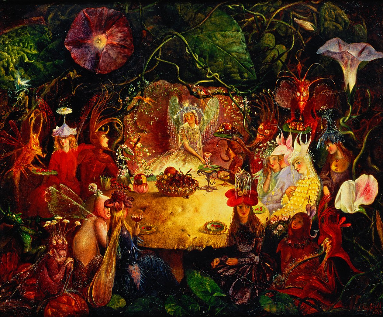 A tündérek lakomája, 1859 alkotó: John Anster Fitzgerald
