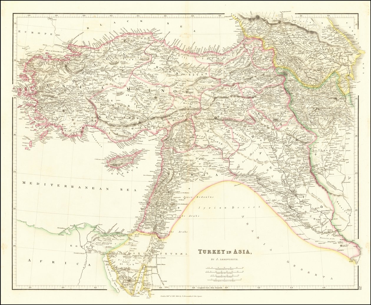 John Arrowsmith 1840-es térképe Törökországról Ázsiában alkotó: John Arrowsmith