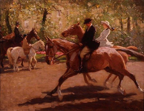 Lovasok a Rotten Row-ban alkotó: John Atkinson