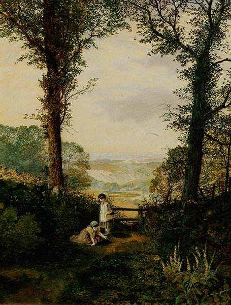 Egy Burnsall-völgy, Wharfedale alkotó: John Atkinson Grimshaw