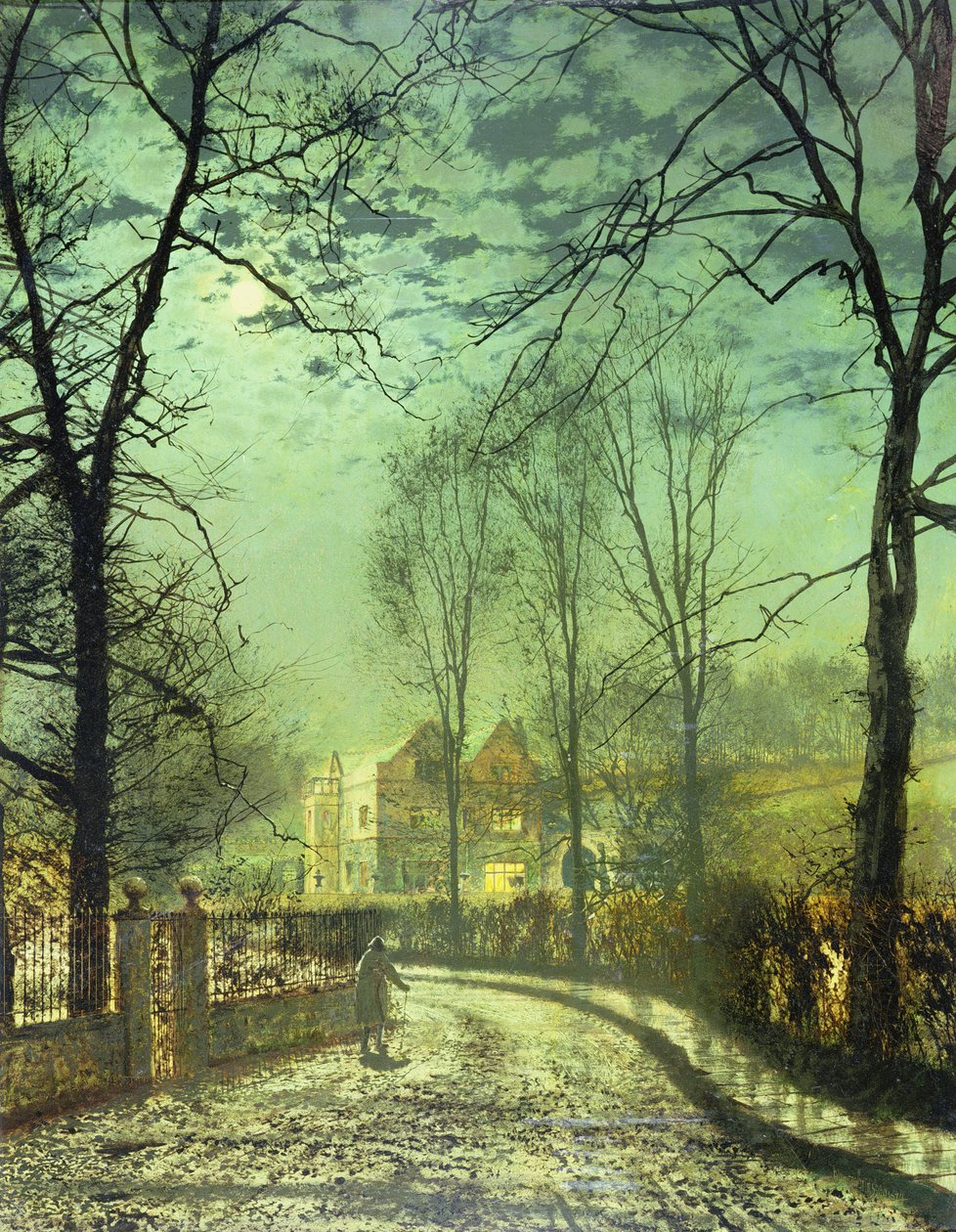 Holdfényes út, 19. század alkotó: John Atkinson Grimshaw