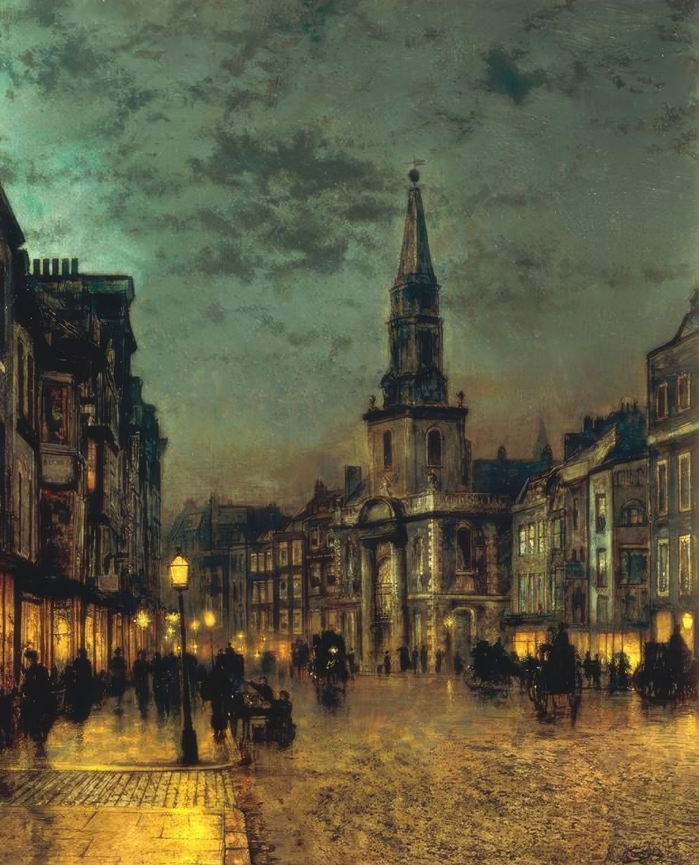 Blackman Street, Borough, London alkotó: John Atkinson Grimshaw