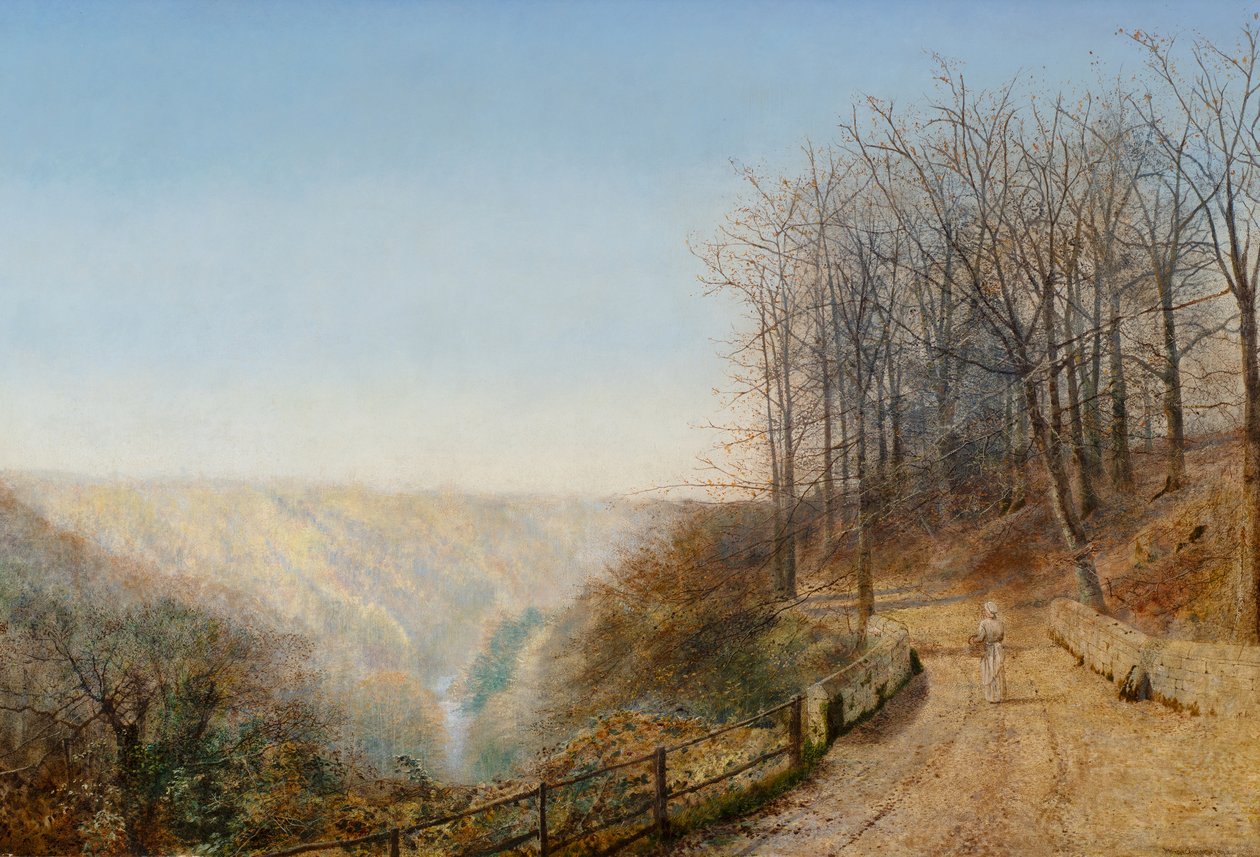 Kora ősz az Esk-en (olaj, vászon) alkotó: John Atkinson Grimshaw