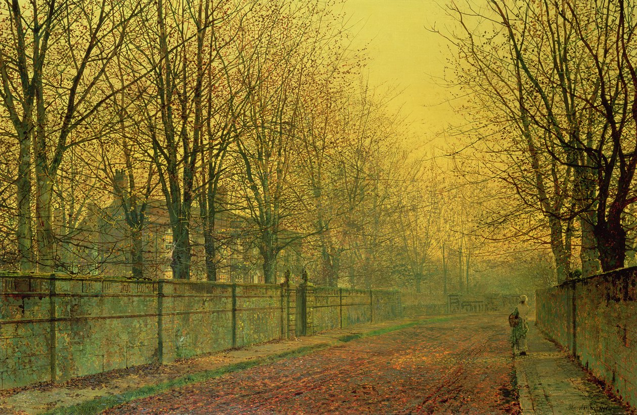 Az ősz aranyfényében, 1884 alkotó: John Atkinson Grimshaw