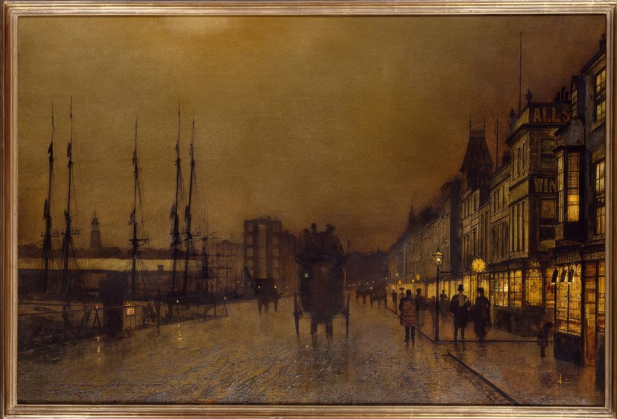 J.A.Grimshaw, Glasgow / festmény alkotó: John Atkinson Grimshaw