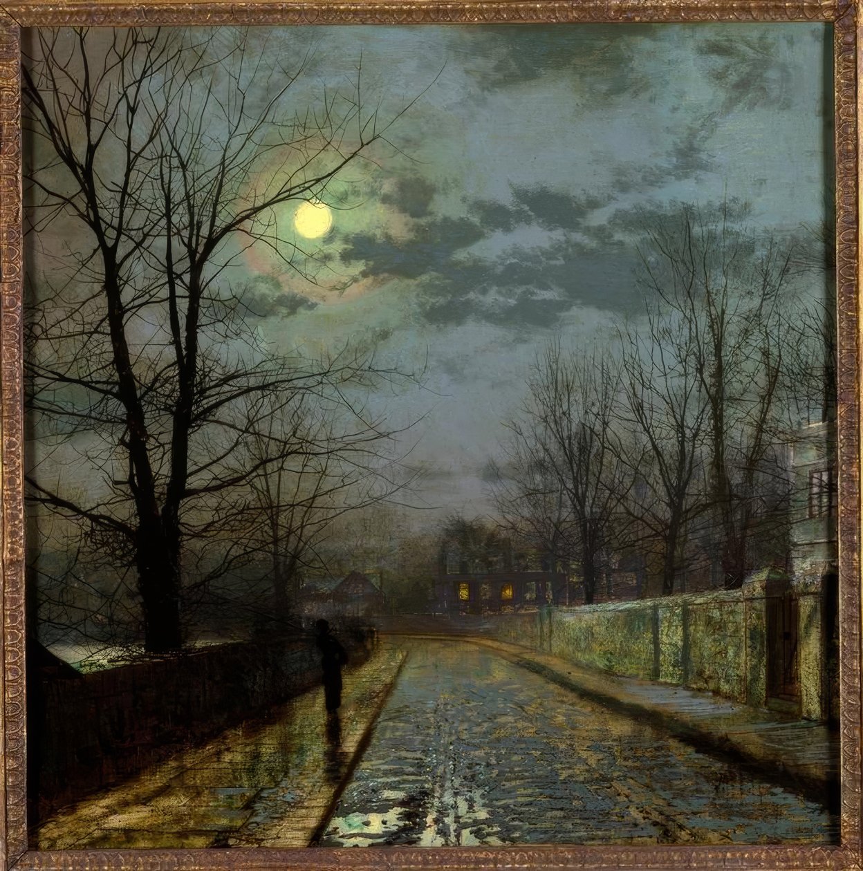 Lane Cheshire-ben alkotó: John Atkinson Grimshaw